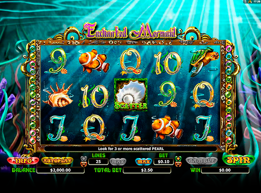 Игровой автомат Enchanted Mermaid играть бесплатно и без регистрации