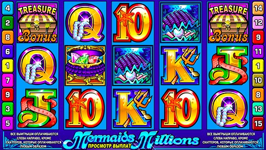Игровой автомат Mermaids Millions на реальные деньги